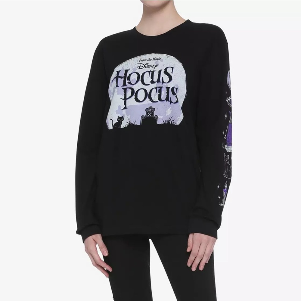 Disney Hocus Pocus Moon & Icons Girls Long-Sleeve T-Shirt